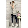 Елек Fashion с Ципове Сиво